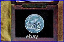 2015 Marco Polo Journeys Of Discovery 2 Oz. Pure Silver Antiqued $5 Niue Coin