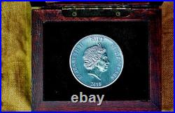 2015 Marco Polo Journeys Of Discovery 2 Oz. Pure Silver Antiqued $5 Niue Coin