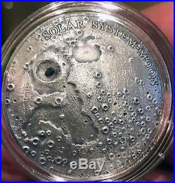 2015 Moon NWA 8609 Meteorite Coin Solar System Series 1oz Box & COA