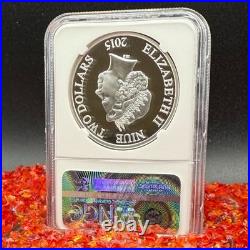 2015 NIUE S$2 Avengers Age of Ultron Iron Man Colorized NGC PF70UC 1 of 220 Mint