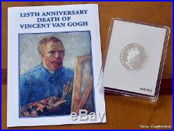 2015 Niue $10 Van Gogh Self Portrait 1.3 oz. 999 silver coin and OMP