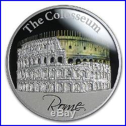 2015 Niue 1 oz Silver $2 Hologram Colosseum in Rome SKU #90328