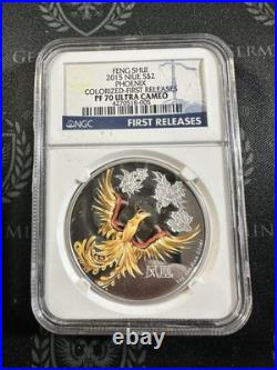 2015 Niue 1 oz Silver Proof Colored Feng Shui Phoenix NGC PF70 UC FR 2015 Niue 1 oz Silver Proof Colored Feng Shui Phoenix NGC PF70 UC FR