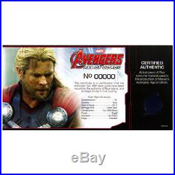 2015 Niue $2 1 Oz Silver Avengers Ultron 5-Coin NGC PF70 UC ER Thor COA SKU37870