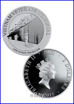 2015 Niue $2 1 Oz Silver National Monuments 4-Coin Set Gem Proof In OGP SKU37799