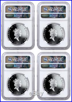 2015 Niue $2 1 Oz Silver National Monuments 4-Coin Set NGC PF70 UC ER SKU37800