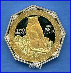 2015 Niue $2 Gilt Panama-Pacific Commem 100TH Anniv 2oz. 999 NGC Silver Coin