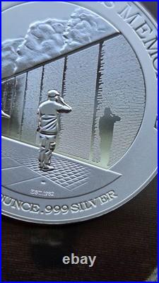 2015 Niue $2 Vietnam Veterans Memorial 1 oz. 999 Silver Proof America's Parks