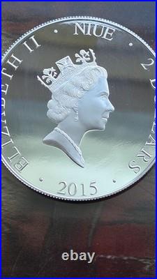 2015 Niue $2 Vietnam Veterans Memorial 1 oz. 999 Silver Proof America's Parks