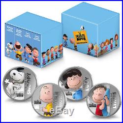 2015 Niue 4-Coin Silver The Peanuts Movie Set SKU #93707