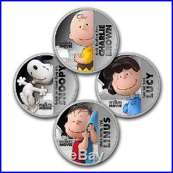 2015 Niue 4-Coin Silver The Peanuts Movie Set SKU #93707