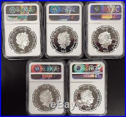 2015 Niue Avengers-Age of Ultron Five pc. $2.00 Color Proof Silver Coin Set