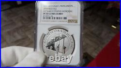 2015 Niue Silver $2 Vietnam Veterans Memorial Commemorative Coin NGC PR PF69 1oz