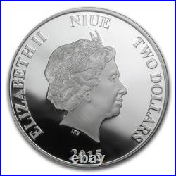 2015 Niue Year of the Goat 1 oz. 999 Silver Proof Colorized Coin