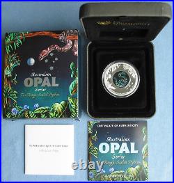2015 P Australia Opal Series Rough-Scaled Python 1 oz. 999 Silver with box & COA