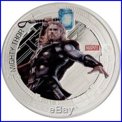 2015 Silver Marvel Avengers Age of Ultron 5 Coin Set 5 oz of Super Hero Coins