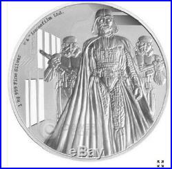 2016 $100 Niue Star Wars Darth Vader 1kg Silver Proof New Zealand Mint