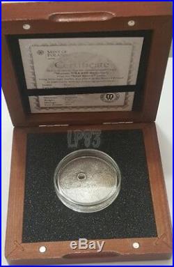 2016 1 Oz Silver $1 MERCURY METEORITE NWA 8409 Coin WITH Real Meteorite Rock