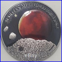 2016 1 Oz Silver MARS MARTIAN METEORITE $1 NWA 6963 Coin, Niue