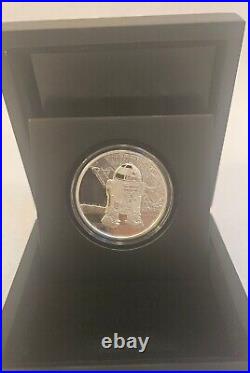 2016 1 oz Niue Silver Star Wars R2D2 Coin (Box + CoA)