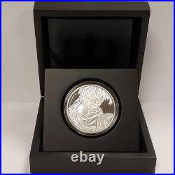 2016 $2 Niue 1 oz. 999 Silver Proof Yoda Star Wars New Zealand Mint OMP F9889