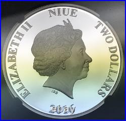 2016 $2 Niue Star Wars Classic Han Solo Early Releases NGC PF70 Ultra Cameo