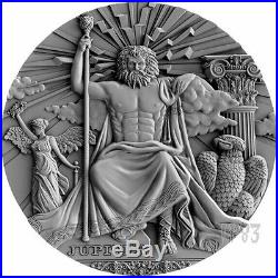 2016 2 Oz $2 Silver JUPITER Roman Gods Coin, Niue