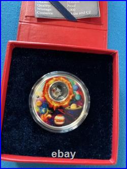 2016 $5 Niue The Universe Solar System 1oz. 999 Silver Proof Coin witho COA