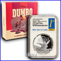 2016 Disney Dumbo NGC PF70 ER NIUE 1 oz Proof Silver Coin