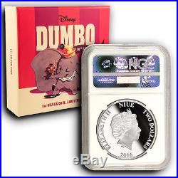 2016 Disney Dumbo NGC PF70 ER NIUE 1 oz Proof Silver Coin