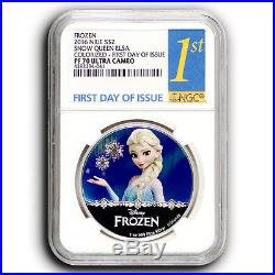2016 Frozen Disney Princess NGC PF70 FDOI NIUE 1 oz Proof Silver Coin