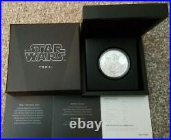 2016 NIUE STAR WARS YODA 1oz SILVER PROOF COIN IN OGP LIMITED EDITION DISNEY