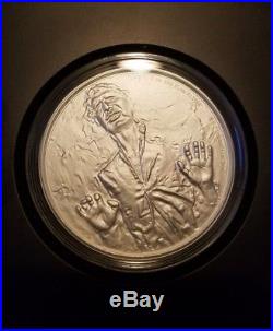 2016 Niue 1 oz. 999 Silver $2 Star Wars Han Solo coin/bullion (withBox & COA)
