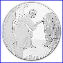 2016 Niue 1 oz Silver $2 Star Wars Princess Leia (withBox & COA)