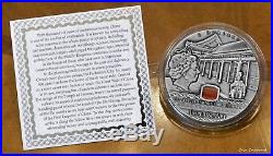 2016 -Niue $2 3rd issue in Imperial Art Series CHINA 2oz silver coin withAGATE