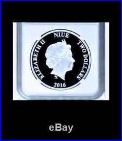 2016 Niue $2 SILVER Coin Darth Vader Star Wars Classic NGC PF 70 ASW 1 OZ FR