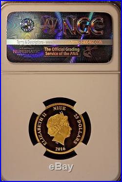 2016 Niue $2 Silver & $25 Gold Darth Vader Coins NGC PF70UCs FREE U. S SHIPPING