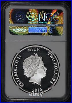 2016 Niue $2 Silver Star Wars Classic Han Solo NGC PF-70 UC One Of First 2225