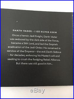 2016 Niue $2 Star Wars Classic Darth Vader 1oz. 999 Silver NGC PF 70 Ultra Cameo