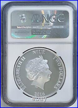 2016 Niue $2 Star Wars Classic Han Solo Coin NGC PF70UCAM 1 of 1st 2225 Struck