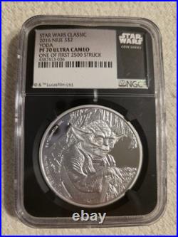 2016 Niue $2 Star Wars Classic YODA NGC PF70 UltraCameo One of First 2500 Struck