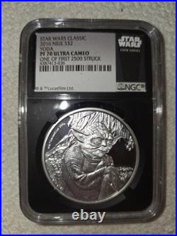 2016 Niue $2 Star Wars Classic YODA NGC PF70 UltraCameo One of First 2500 Struck