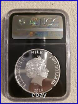 2016 Niue $2 Star Wars Classic YODA NGC PF70 UltraCameo One of First 2500 Struck