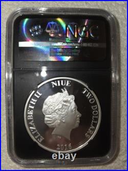 2016 Niue $2 Star Wars Classic YODA NGC PF70 UltraCameo One of First 2500 Struck