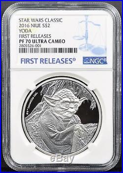 2016 Niue $2 Star Wars Classic Yoda NGC PF70 Ultra Cameo First Releases