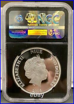 2016 Niue $2 Star Wars Han Solo Proof 1 oz. 999 Silver Coin NGC PF 70 UCAM