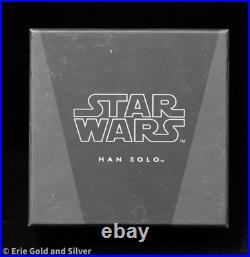 2016 Niue $2 Star Wars Han Solo in Cabonite 1 oz Silver Coin 2016 Niue $2 Star Wars Han Solo in Cabonite 1 oz Silver Coin