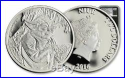 2016 Niue $2 Star Wars Yoda Proof 1 oz. 999 Silver Coin NGC PF 70 UCAM