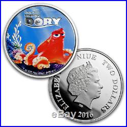 2016 Niue 5-Coin 1 oz Silver $2 Disney Pixar Finding Dory Set
