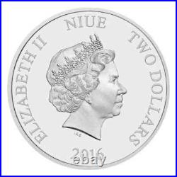 2016 Niue Disney Frozen ANNA 1oz. 999 colorized silver proof coin NEW
